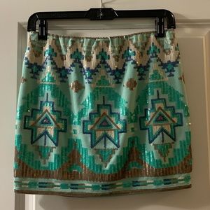NWT Boutique Sequin Mini Skirt